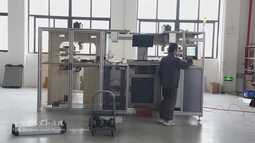 AUTO Radiator Tank Crimping Line