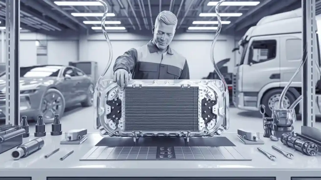 radiator making machine for cars and trucks