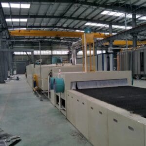 Water-cooled plate brazing furnace